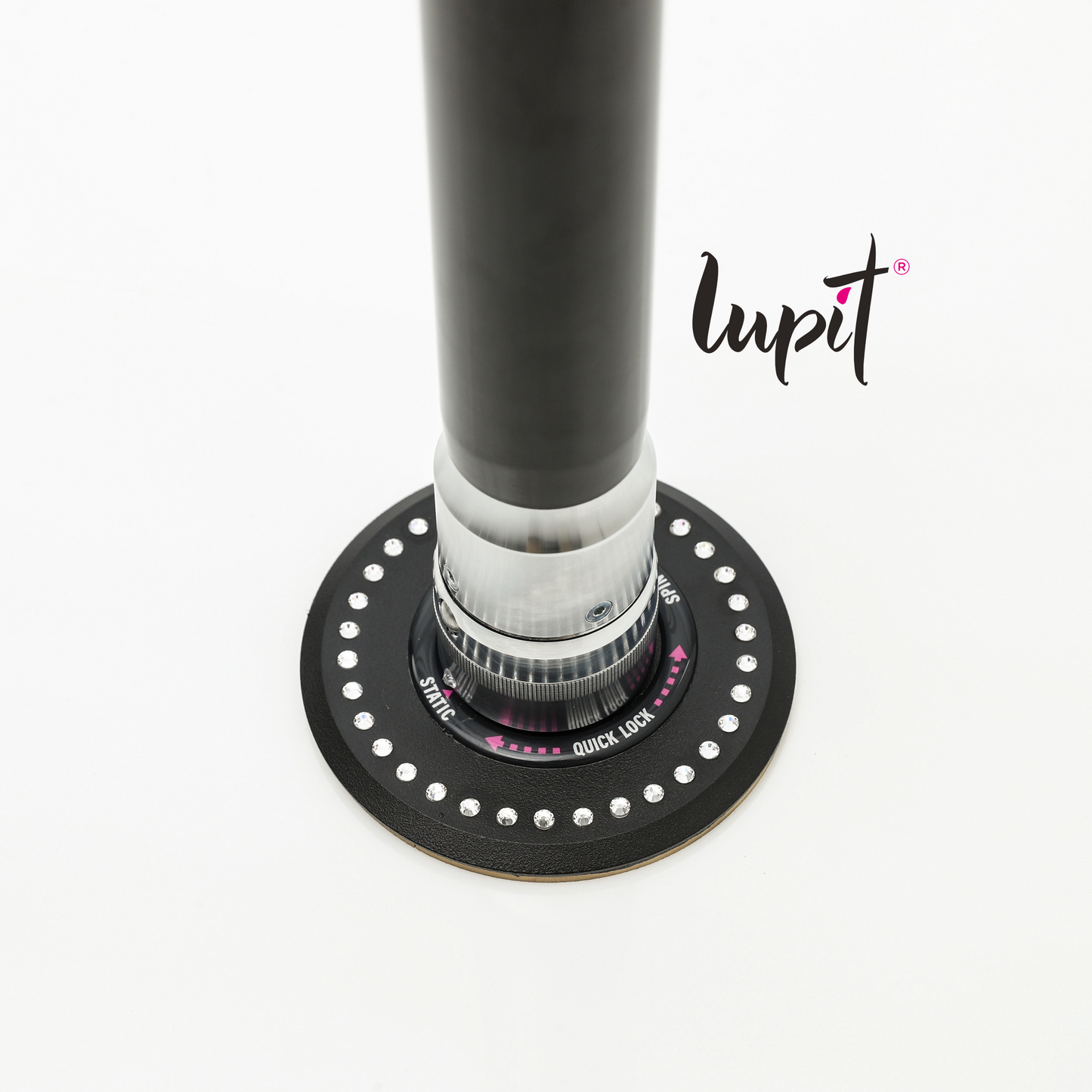 Lupit Pole Diamond G2, Quick Lock™, Powder Coated Black, 45mm