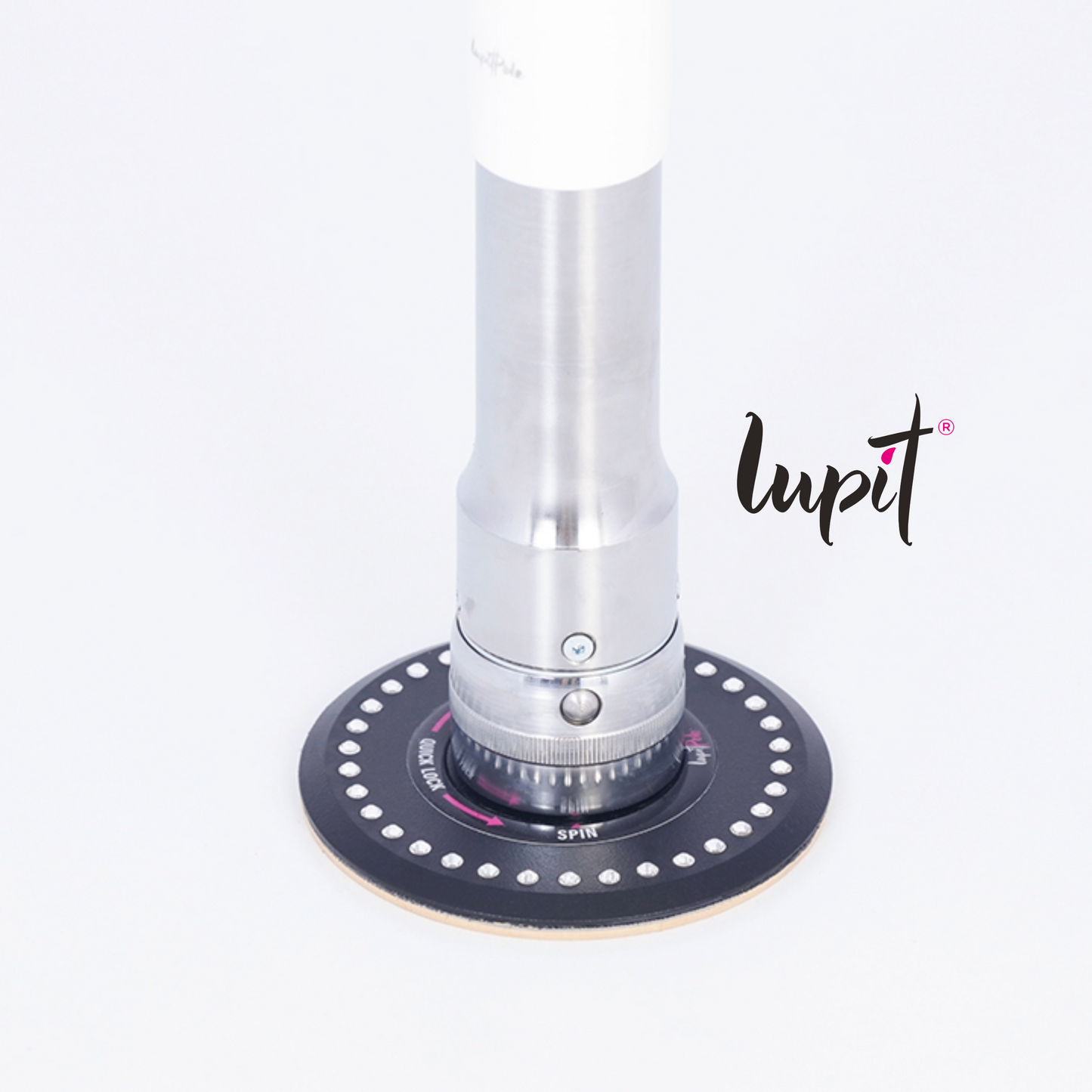 Lupit Pole Diamond G2, Quick Lock™, Powder Coated White, 45mm