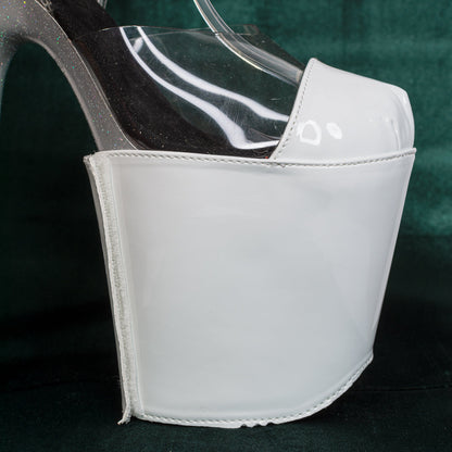 Kopie van 8" | Pleaser Shoe Protectors Wit - Kinky-shoes