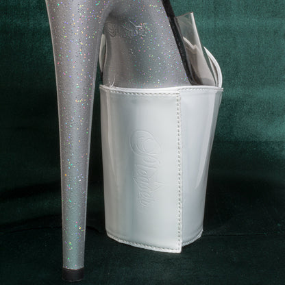 Kopie van 8" | Pleaser Shoe Protectors Wit - Kinky-shoes