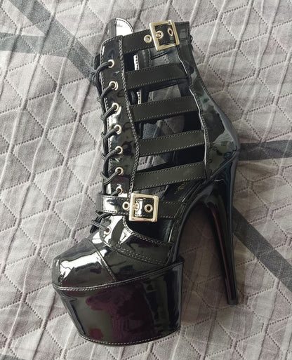 7" | Pleaser Shoe Protectors Zwart