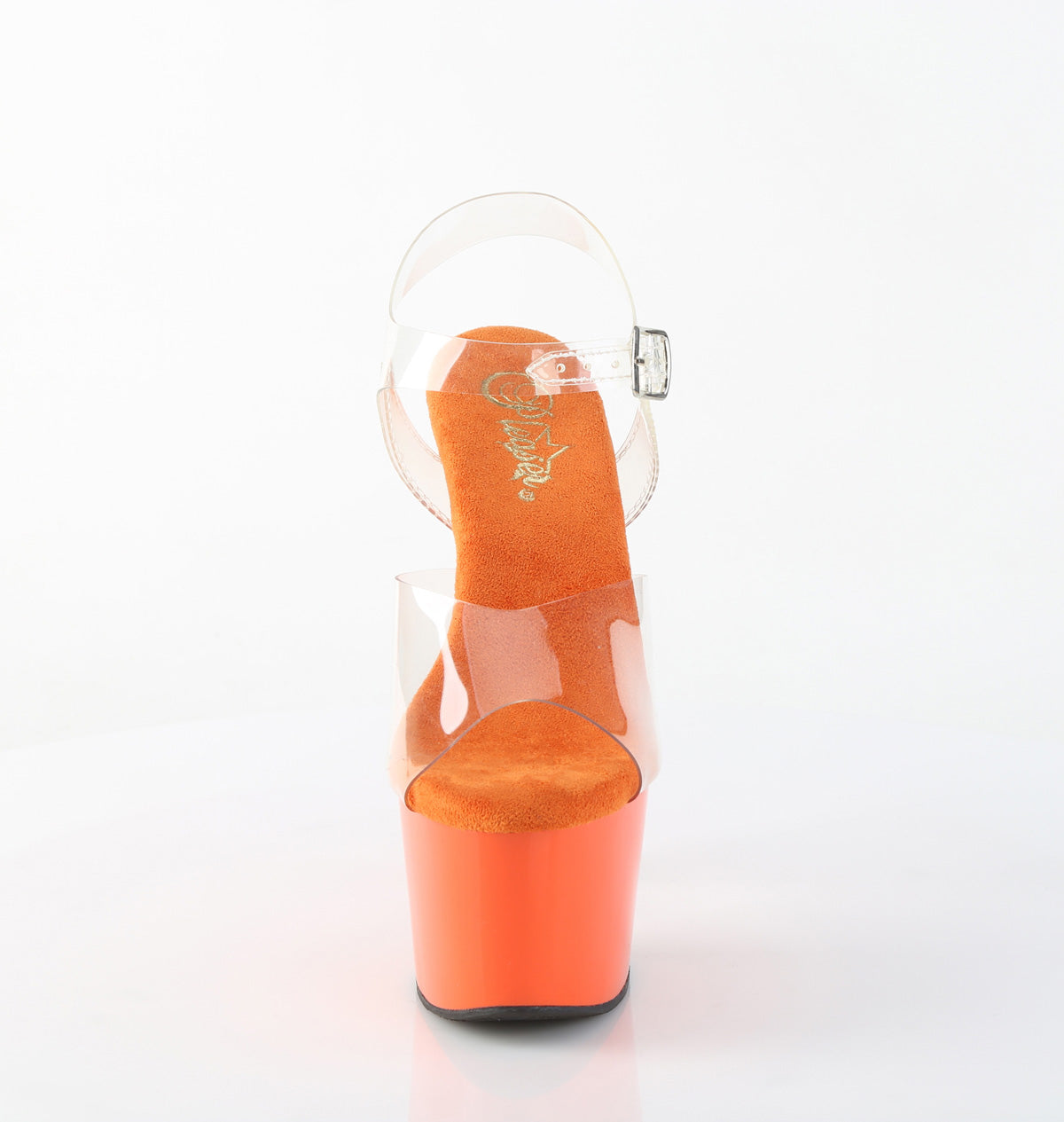 Pleaser Adore 708 Clear Orange – Kinky-shoes
