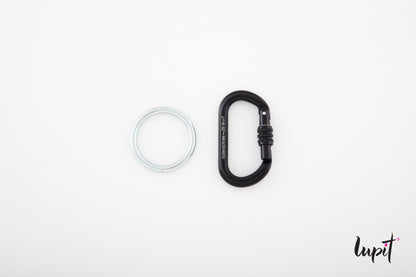 Lupit Aerial Silk Rigging Set (1x carabiner + 1x O ring)