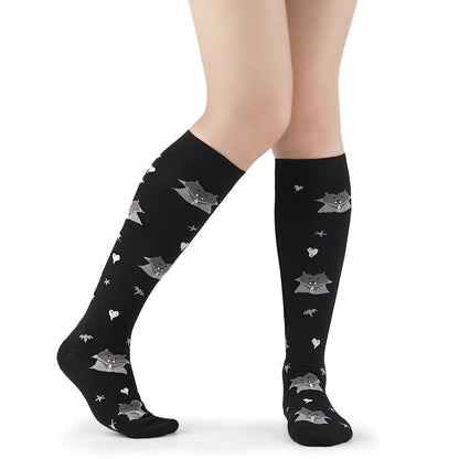 DemoniaCult Vampire Heart Knee High Socks | DH 202