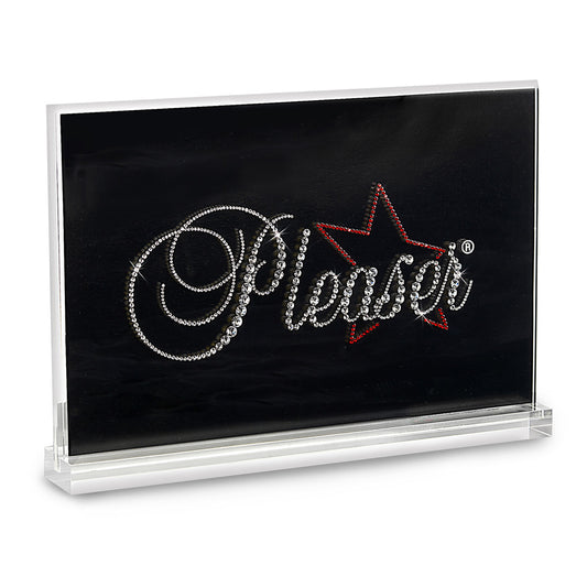 Pleaser Bergkristal(strass)steentjes Logo Display Standaard