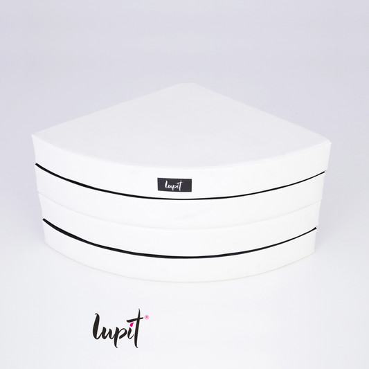 Lupit Crash Mat Round Premium White | 150 cm - 12 cm