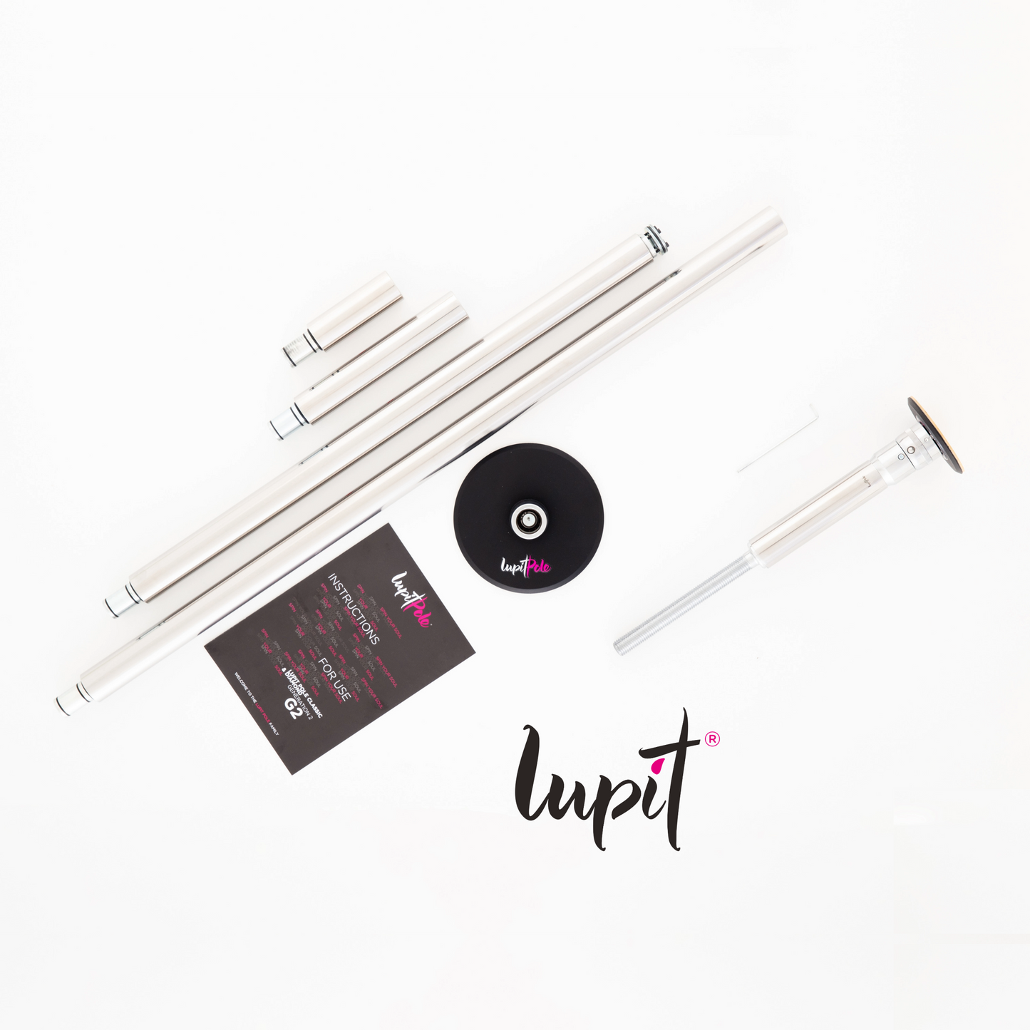 Lupit Pole Classic G2, Quick Lock™, Stainless Steel, 42mm