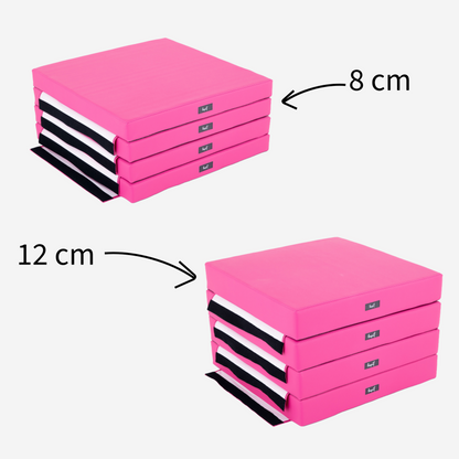 Lupit Crash Mat Square Multi-Use Premium Pink | 150 cm - 8 cm