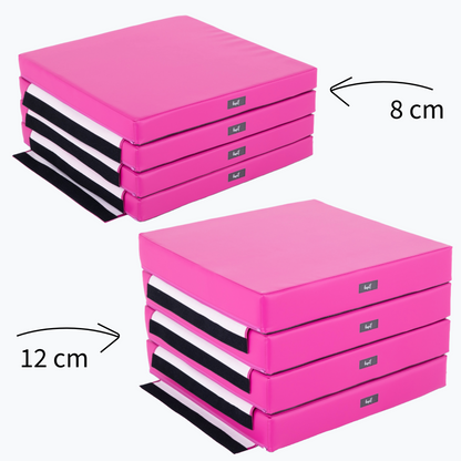 Lupit Crash Mat Square Multi-Use Standard Pink | 150 cm - 8 cm