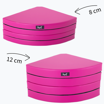 Lupit Crash Mat Round Premium Pink | 150 cm - 8 cm