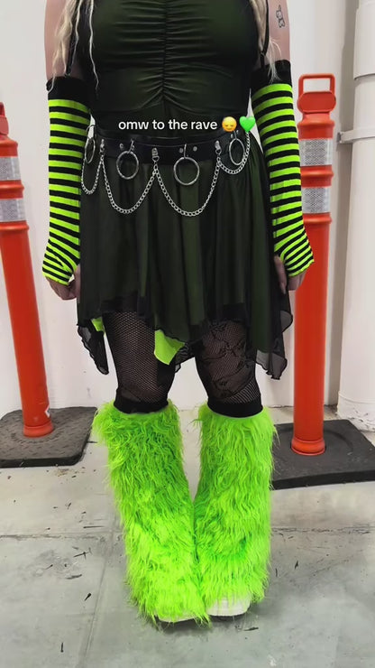 DemoniaCult Yeti - Faux Fur Boot Sleeves