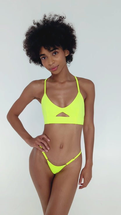 SWAY Carla Pole Top - Electric Yellow