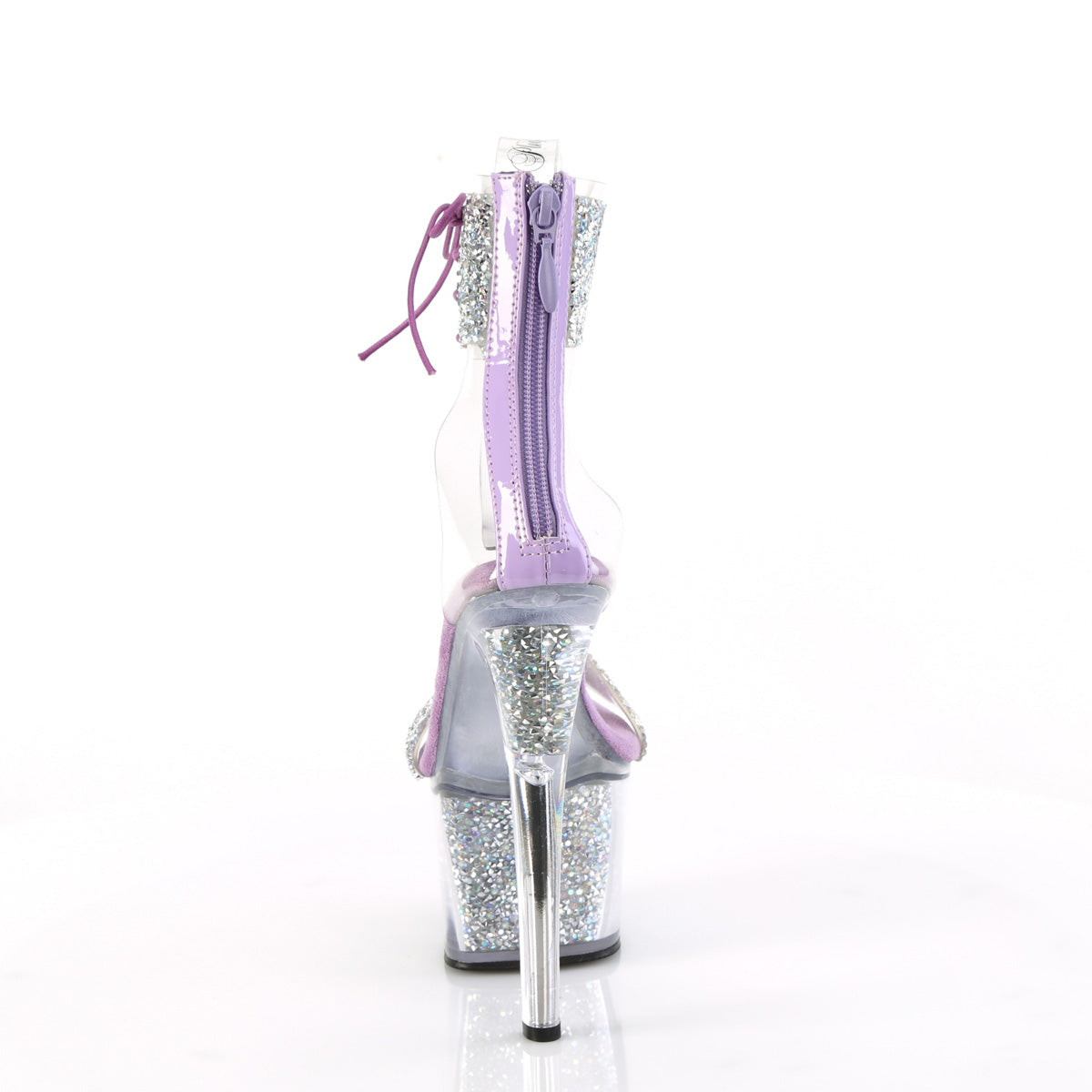 Purple rhinestone, pleaser heels! Size 6 // 6... - Depop