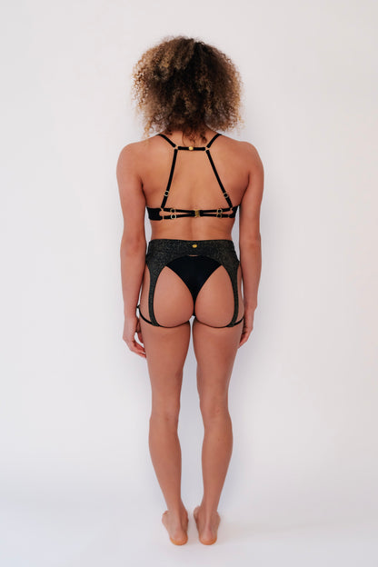 Temptress Pole Top - Black - Kinky-shoes
