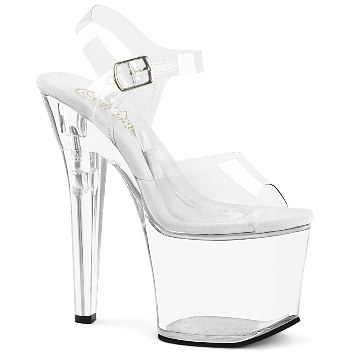 Clear on sale pleaser shoes